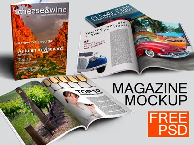Magazine Mockup - FREE free magazine mock up mockup