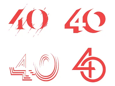 FOURTIES 40 numbers type vintage