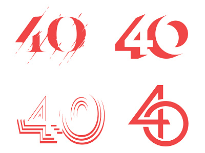 FOURTIES 40 numbers type vintage