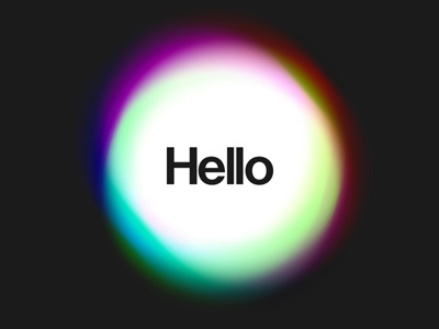 Hello Life circles energy glow orb rgb spheres