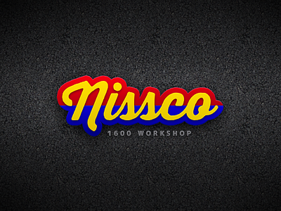 Nissco Logo asphalt automotive gradients logo logo design logos motorsport nissco texture