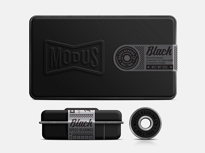 WIP IV bearings label mockup modus packaging