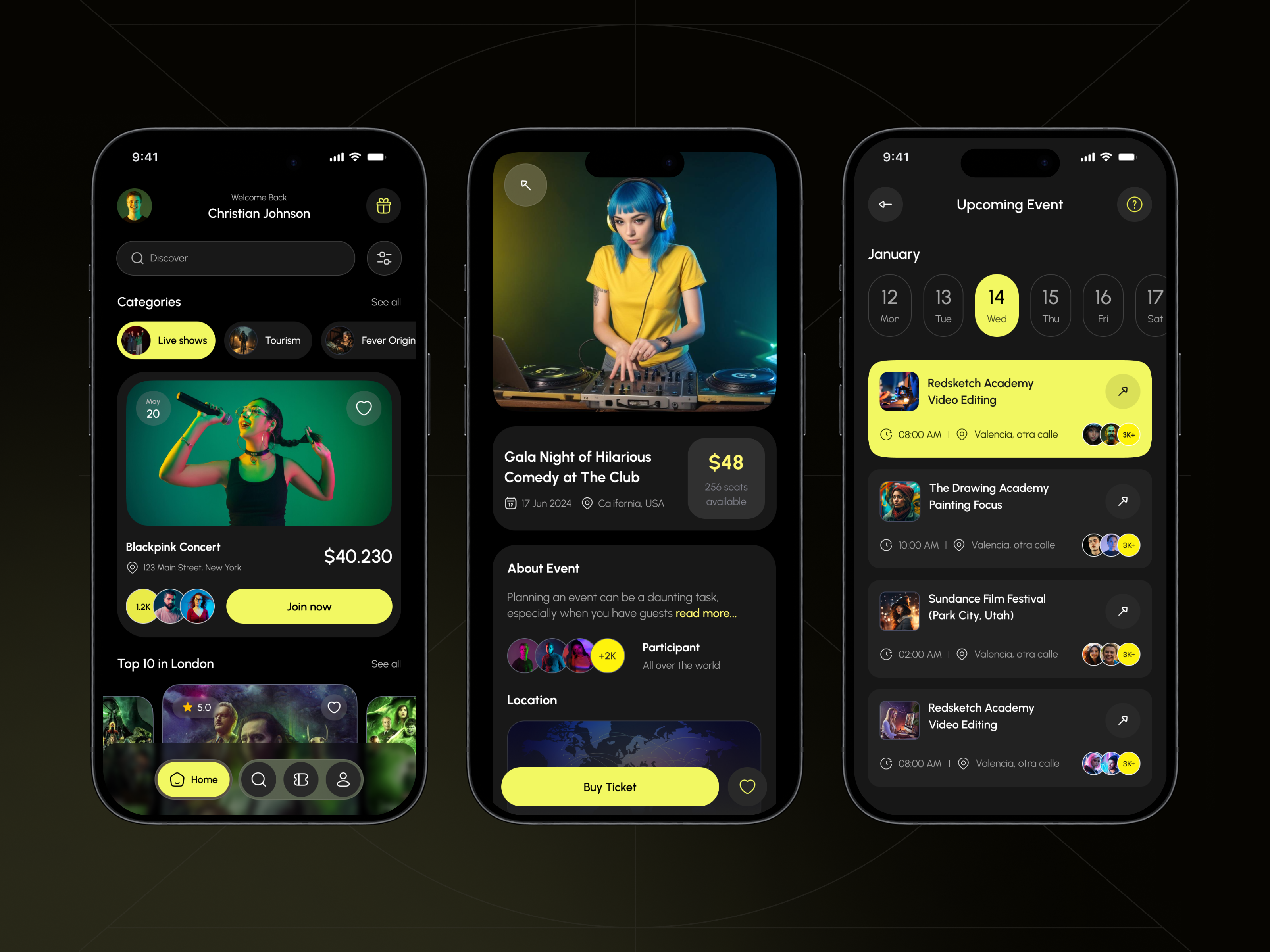 Event Management App Design by Md Abdur Rouf on Dribbble
