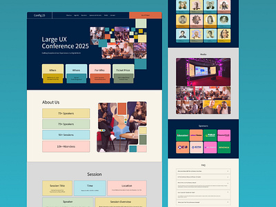 Config Landing Page conference website config config landing page config ui config website modern landing page modern summit website ux config ux summi websitte web ui