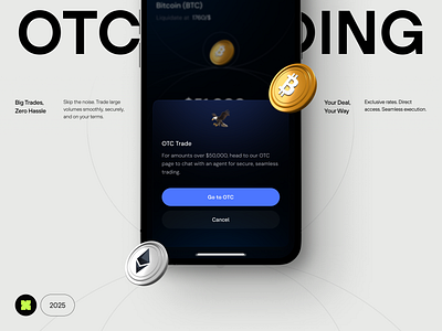 OTC Trade blockchain branding design illustration mobile app otc otc trade product design ui ux design