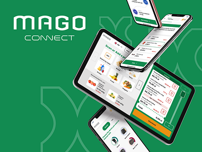 Mago connect app graphic design ui