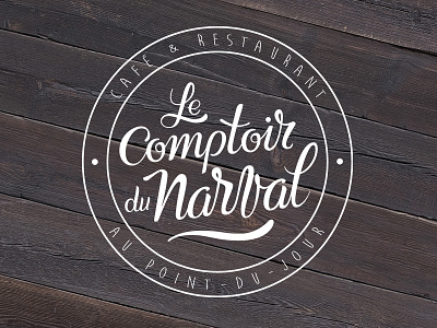 Le Comptoir du Narval calligraphy font hand lettering lettering logo logotype script