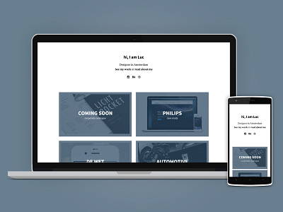 First shot of the year! internet luc luc van loon mockup portfolio screenshot web design