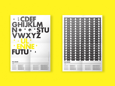 Old work ... New presentation futura paulrenner poster typography