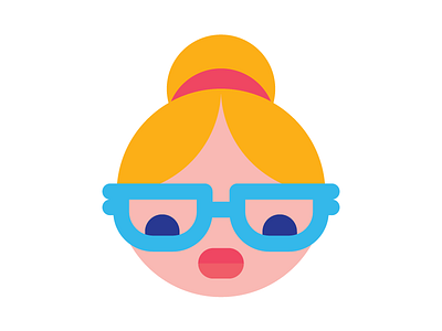 Librarian. books bun girl glasses librarian library