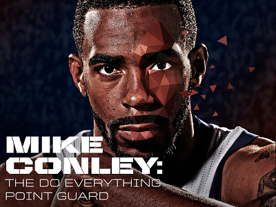 The Do Everything Point Guard basketball grizzlies low poly mike conley nba