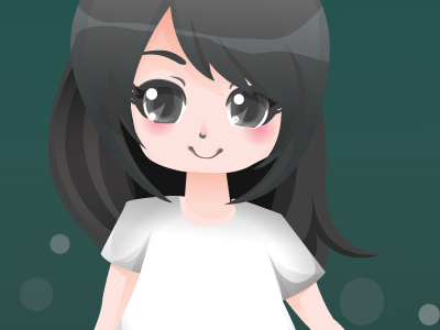 Digital Art | Chibi chibi cute digital art gradient illustrator vector