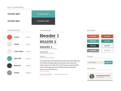 Style Guidelines green orange style guide typography web web design web interface web ui web ux