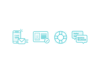 Icons icons lines vector