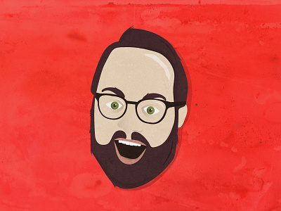 50 shades of Fred beard face freddie glasses harrison illustration red tumblr weekly