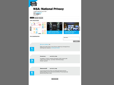 Point Taken Homepage nsa social tv web