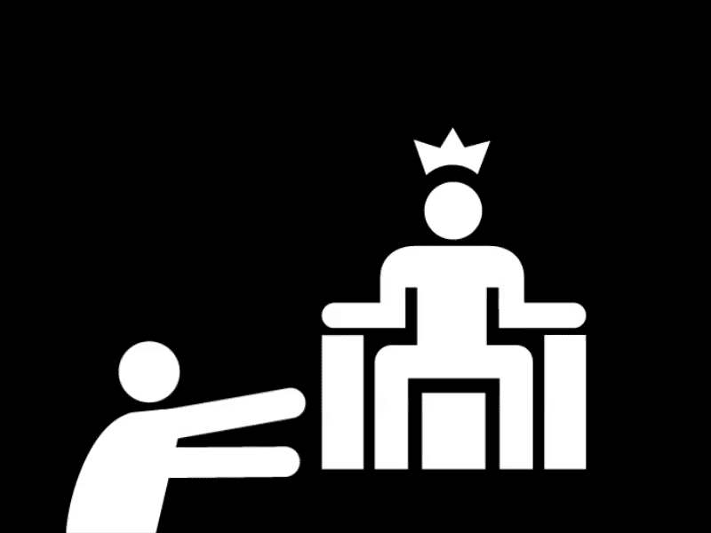 Overthrowal Loop after effects animation by the people gif king loop overthrow puppet tool throne