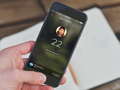 Move Money iphone 6 mobile banking mx payments ui ux