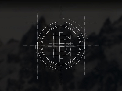 Xapo: bitcoin alps bitcoin coin home illustration new simple stroke wireframe