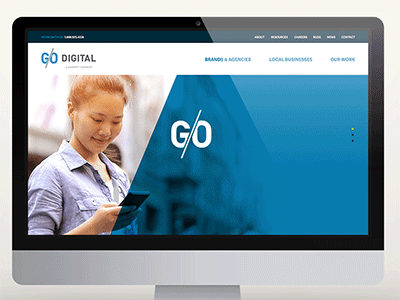 G/O Digital Redesign Animation animation concept gif header redesign web design