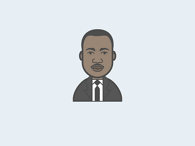 Martin Luther King Jr. birthday character flat illustration mlk people selma vector