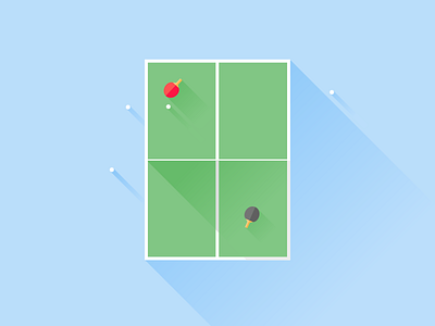 Table Tennis awesome flat illustration ping pong sport table tennis