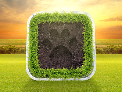 Dog&Style App Icon android app concept design dog icon ios paw pets style