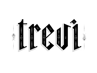 Trevi lettering nickname type typography wordmark