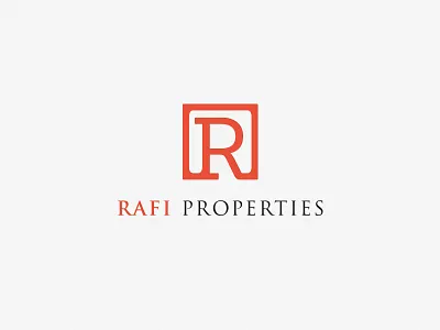 Rafi Properties Logo brand branding clean construction identity logo modern no monkey business property