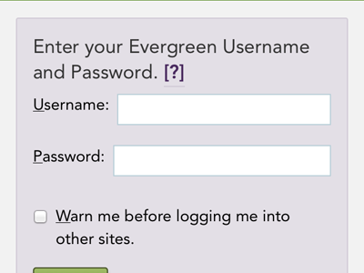 CAS Login Form avenir form responsive simple typography