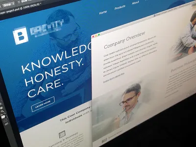 Website Works blue clean company development insurance minimal new rff theme web website work