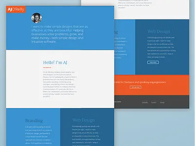 Desktop Portfolio Site design desktop flat web website