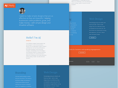 Desktop Portfolio Site design desktop flat web website