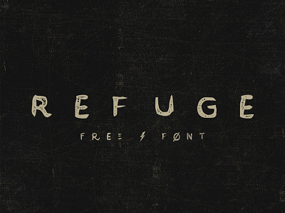 Refuge (Free Font) brush font free free font hand drawn hand lettering typeface vintage