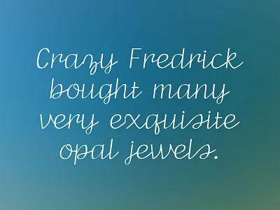 Fluxy Script Pangram font font design pangram script typeface typeface design typography