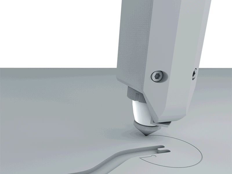 Concept machine concept cut futuristic laser layer layers machine metal minimal sheet technology