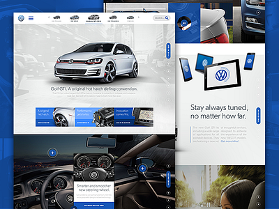 New Behance Project - Take Two 2otsu automotive barcelona berlin corporate flat interaction interface responsive uiux volkswagen website