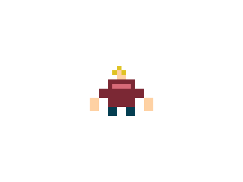 Looking Dude animation flat gif illustration pixel pixel art self portrait