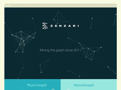 WIP - Senzari's New Corporate Landing Page corporate design graph web web design