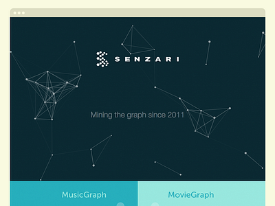 WIP - Senzari's New Corporate Landing Page corporate design graph web web design