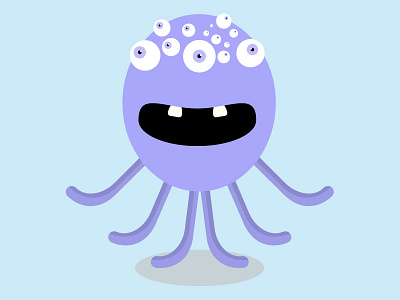 Cuthbert flat game illustration monster