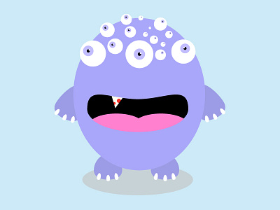 Cuthbert flat game illustration monster