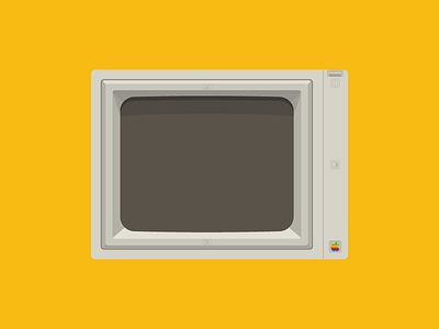 Monitor // (WIP) apple design flat icon illustration mac macintosh monitor steve jobs