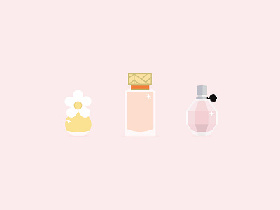 Perfume daisy eau de toilette flower bomb fragrance icons illustrations marc jacobs perfume tory burch viktor rolf