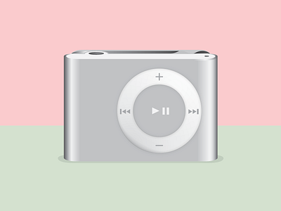 Ipod shuffle apple classic illustration ipod print