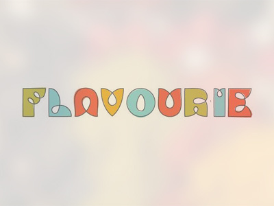 Flavourie bio colors flavors identity line logo logotype organic spices type