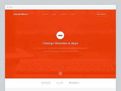 My Portfolio it's live! daniel morar design personal website portfolio ui