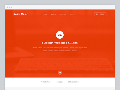 My Portfolio it's live! daniel morar design personal website portfolio ui