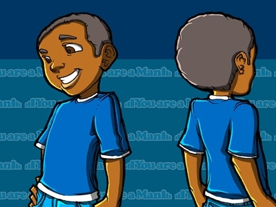 You Are A Man (Boy) Character Design cartoon character design childrens illustration illustration