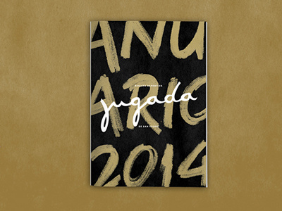 Jugada Yearbook cover editorial layout lettering magazine